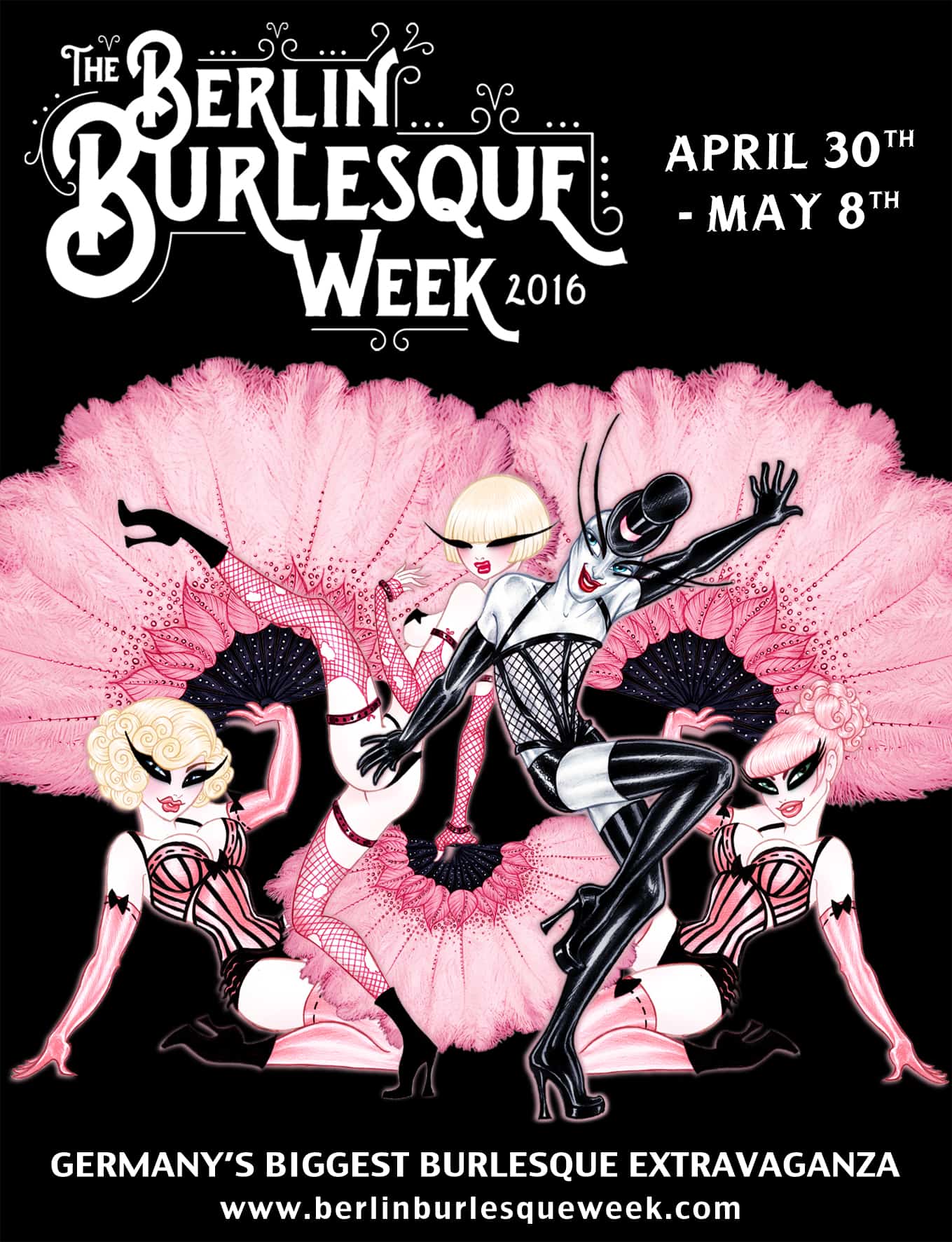 BERLIN LOVES YOU Berlin Burlesque Week Flyer