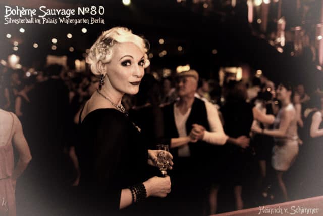 Else Edelstahl at the Boheme Sauvage Silvesterparty. Photo by Heinrich von Schimmer. Berlin Loves You New Year's Eve