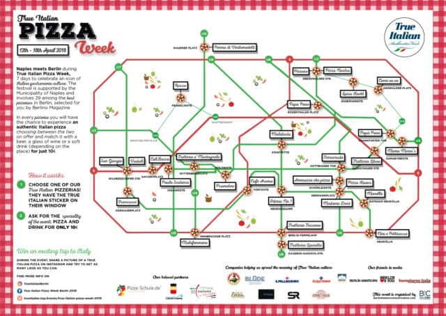 Pizza Week 2018 map