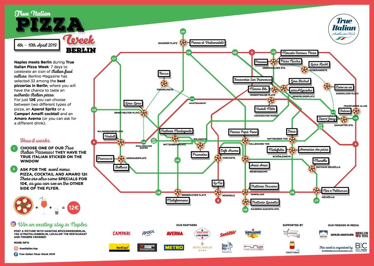 True Italian Pizza Week 2019 map